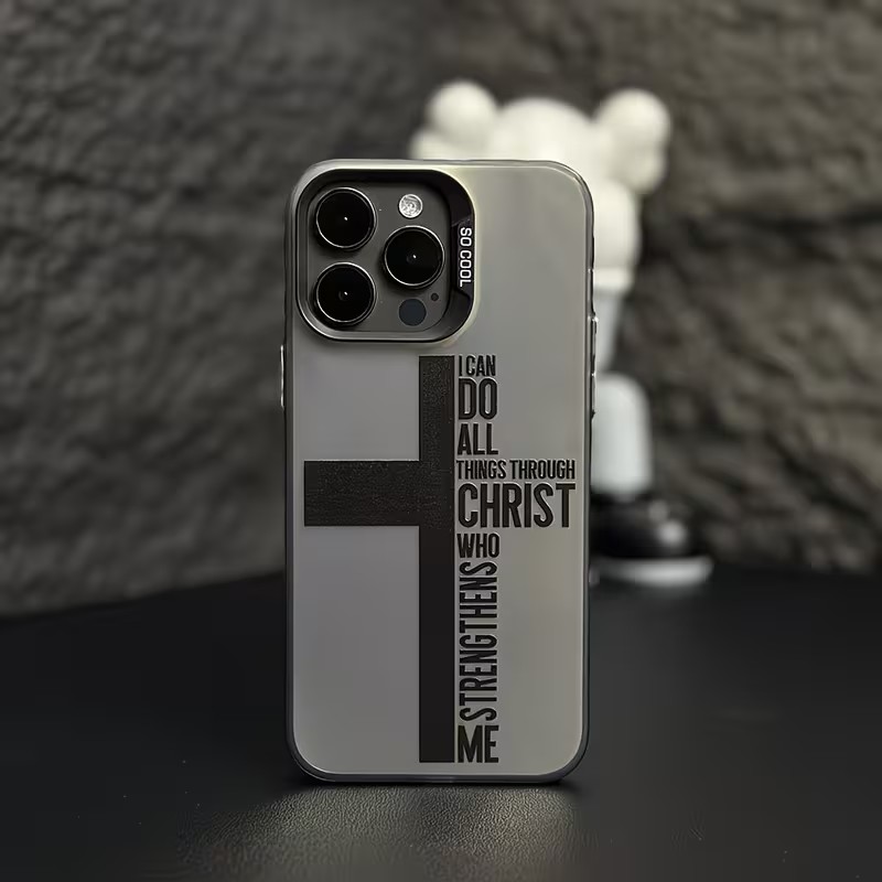 Phone Cases Mous - Funda Antihuellas con Diseño de Cruz
