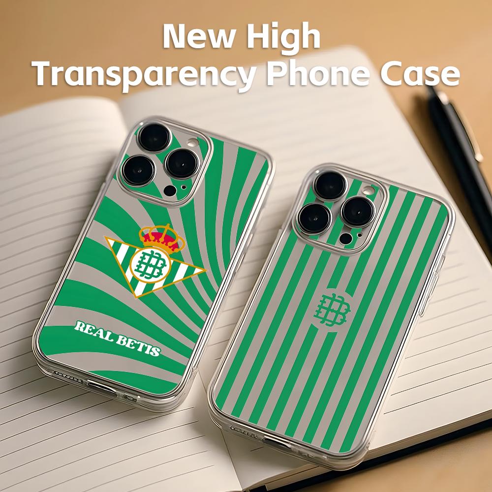 Phone Cases For Iphone 13 - Funda Transparente R-Real Luxury B-Betis-s para