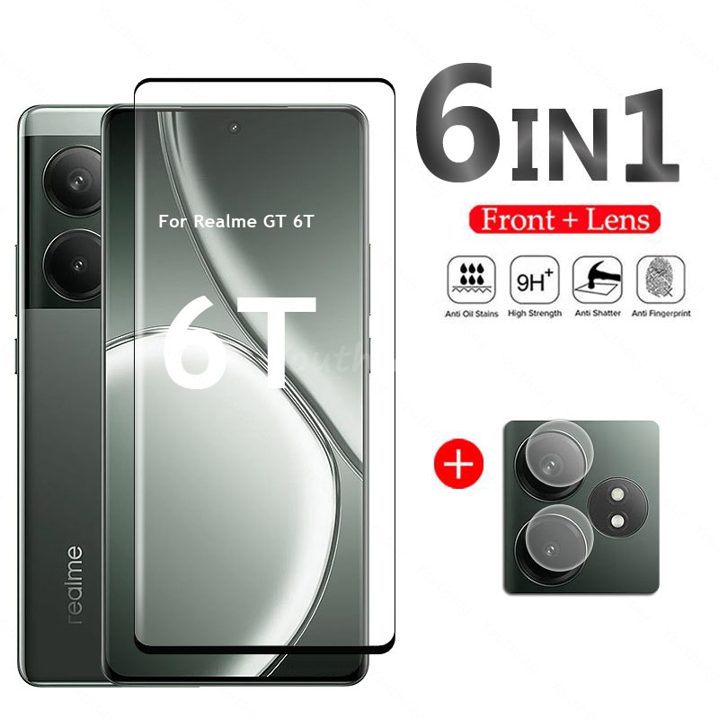 Para Realme GT 6T vidrio 3D Pr - Realme Gt 6 reseña y precio