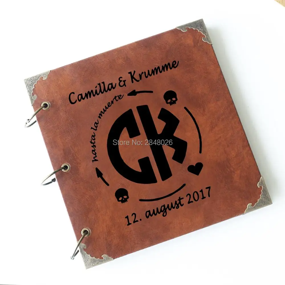 Libro de invitados de boda con - Monogram Custom Case reseña y precio